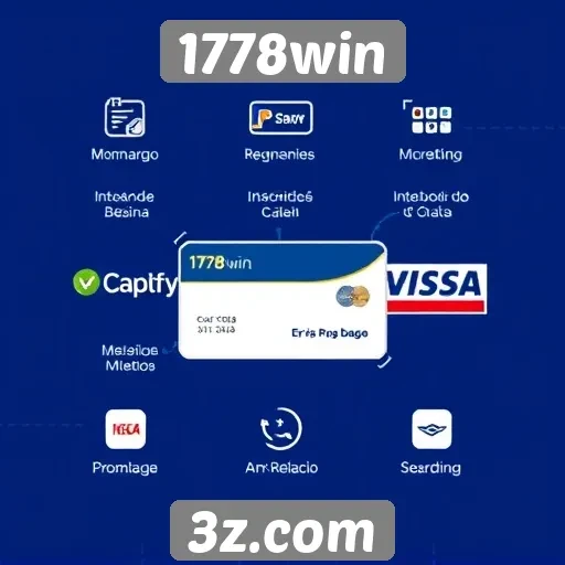 Métodos de pagamento disponíveis no site 1778win